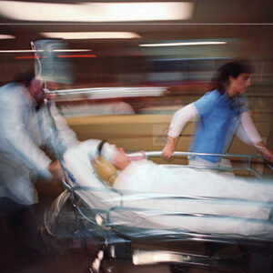 rushing in the emergency room 
